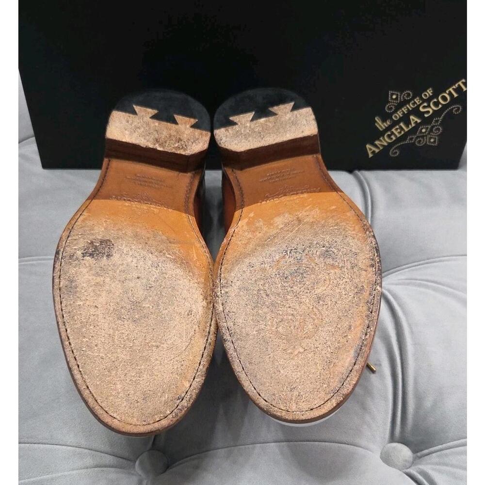 The Office of Angela Scott Ms. Presley White Oxfords Leather Womens Shoes 39 9 - Picture 10 of 16